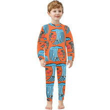 Load image into Gallery viewer, Little Boys&#39; Crew Neck Long Pajama Set
