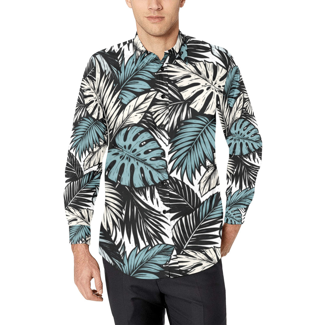Men's All Over Print Long Sleeve Shirt(Without Pocket)(T61)
