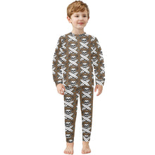 Load image into Gallery viewer, Little Boys&#39; Crew Neck Long Pajama Set
