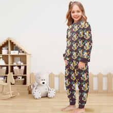 Load image into Gallery viewer, Little Girls&#39; Crew Neck Long Pajama Set
