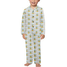 Load image into Gallery viewer, Little Boys&#39; V-Neck Long Pajama Set
