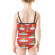 Load image into Gallery viewer, Kids&#39; Spaghetti Strap Ruffle Swimsuit
