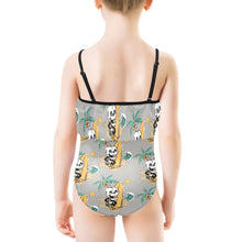 Load image into Gallery viewer, Kids&#39; Spaghetti Strap Ruffle Swimsuit
