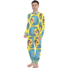 Load image into Gallery viewer, Big Boys&#39; Crew Neck Long Pajama Set
