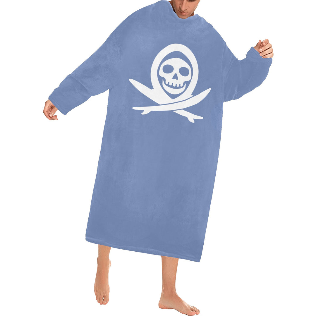Blanket Robe with Sleeves for Adults