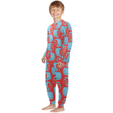 Load image into Gallery viewer, Little Boys&#39; Crew Neck Long Pajama Set
