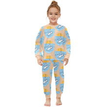 Load image into Gallery viewer, Little Girls&#39; Crew Neck Long Pajama Set
