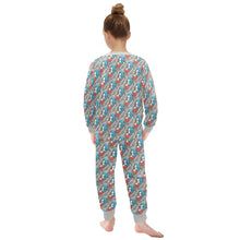 Load image into Gallery viewer, Little Girls&#39; Crew Neck Long Pajama Set
