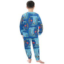 Load image into Gallery viewer, Little Boys&#39; Crew Neck Long Pajama Set
