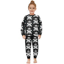 Load image into Gallery viewer, Little Girls&#39; Crew Neck Long Pajama Set
