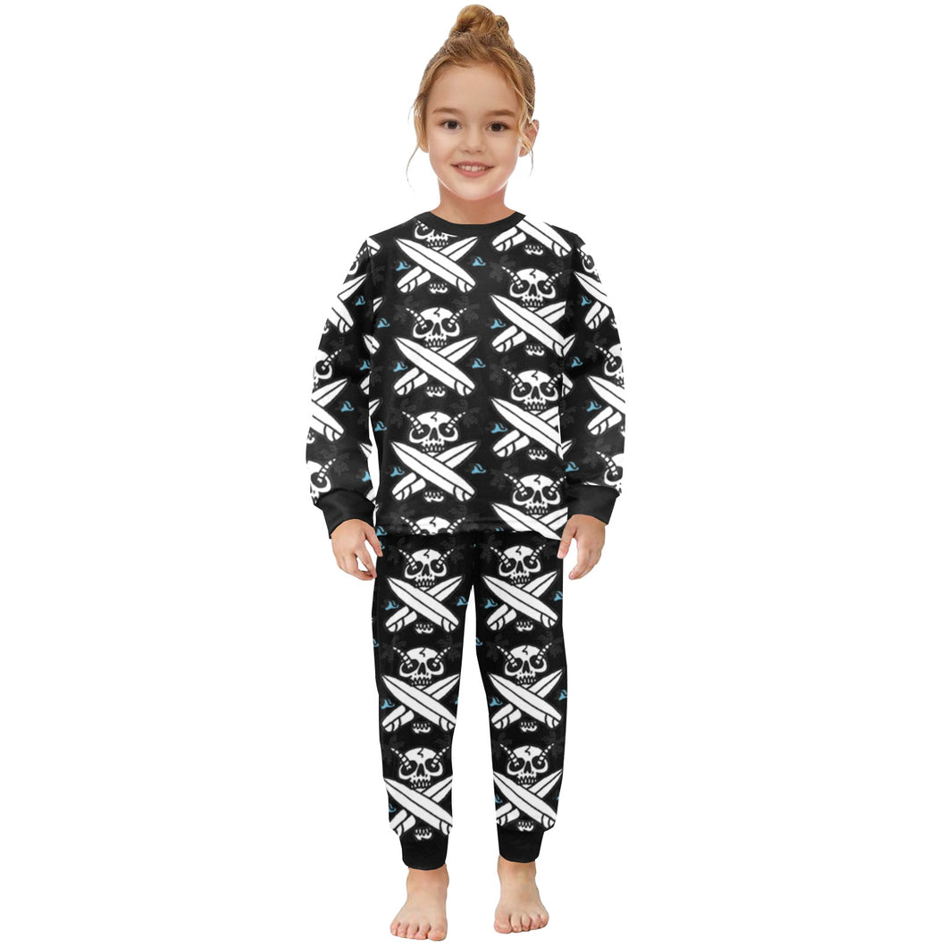 Little Girls' Crew Neck Long Pajama Set