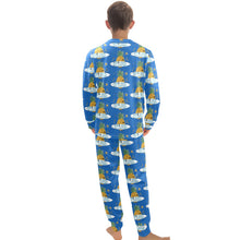 Load image into Gallery viewer, Big Boys&#39; Crew Neck Long Pajama Set
