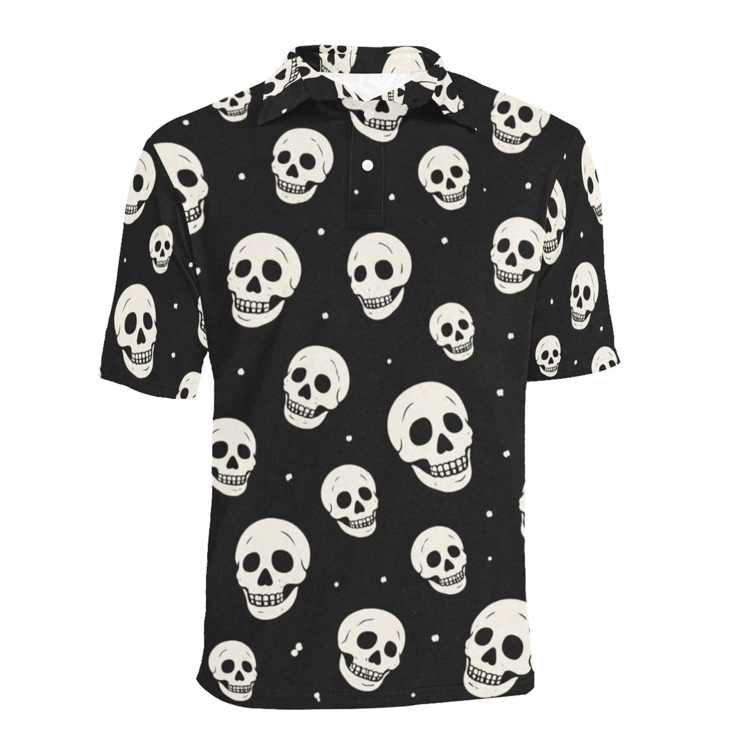 Men's All Over Print Polo Shirt (T55)