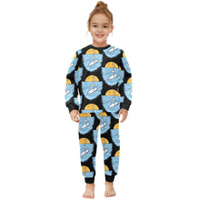 Load image into Gallery viewer, Little Girls&#39; Crew Neck Long Pajama Set
