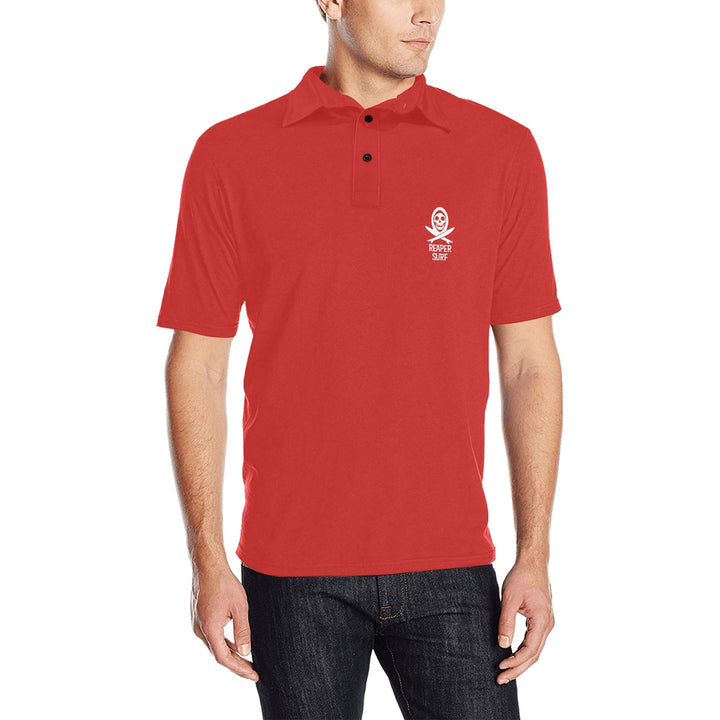 Men's All Over Print Polo Shirt (T55)