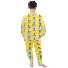 Load image into Gallery viewer, Little Boys&#39; Crew Neck Long Pajama Set
