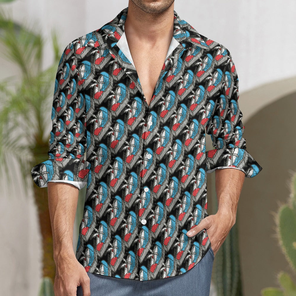 Casual One Pocket Long Sleeve Shirt