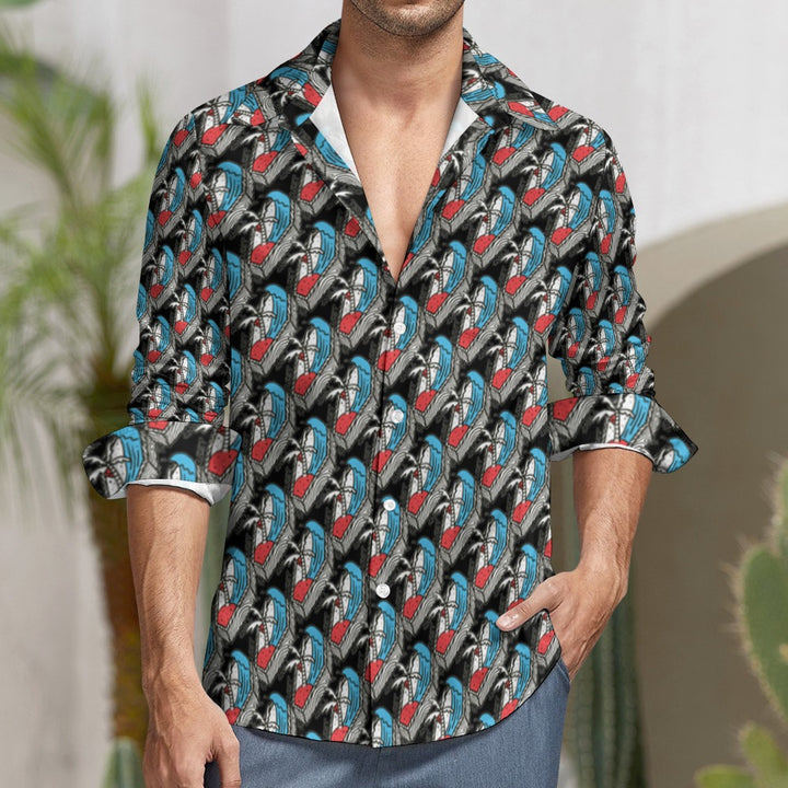 Casual One Pocket Long Sleeve Shirt