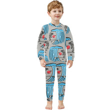 Load image into Gallery viewer, Little Boys&#39; Crew Neck Long Pajama Set
