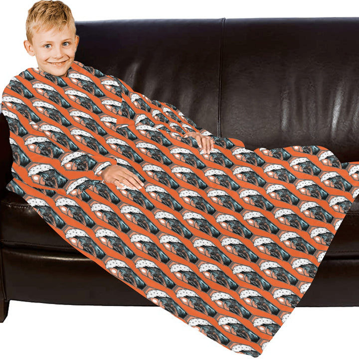 Blanket Robe with Sleeves for Kids