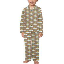 Load image into Gallery viewer, Little Boys&#39; V-Neck Long Pajama Set
