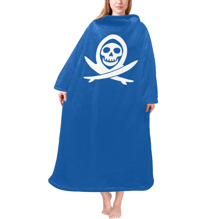 Blanket Robe with Sleeves for Adults