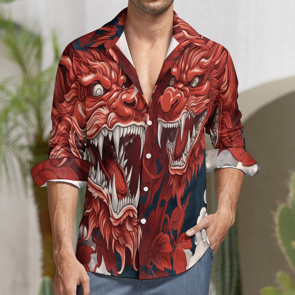 Casual One Pocket Long Sleeve Shirt