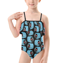 Load image into Gallery viewer, Kids&#39; Spaghetti Strap Ruffle Swimsuit
