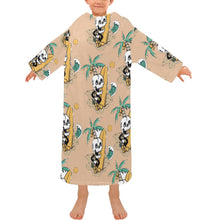 Load image into Gallery viewer, Blanket Robe with Sleeves for Kids
