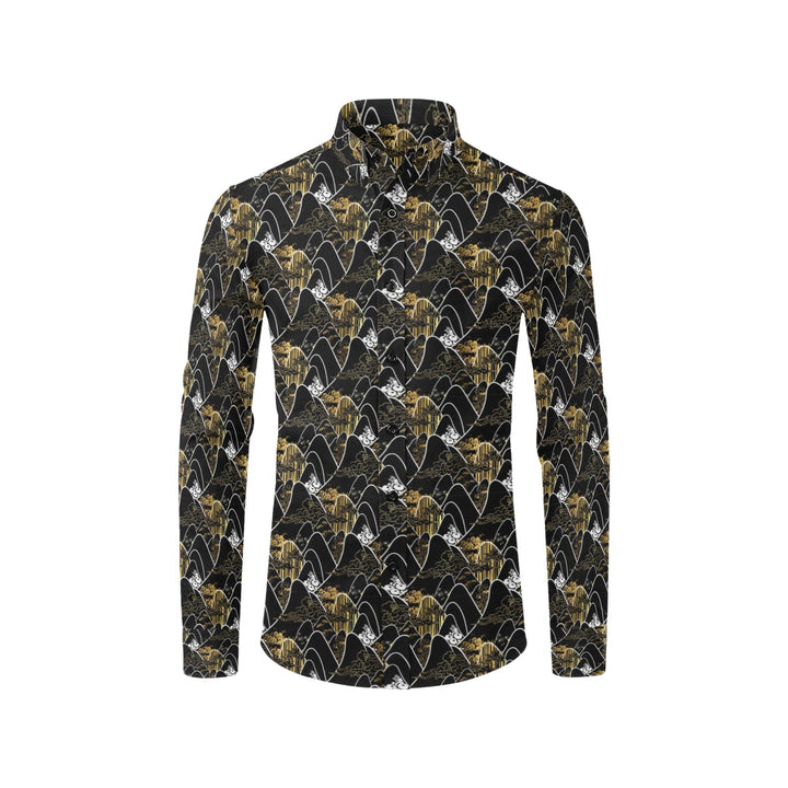 Men's All Over Print Long Sleeve Shirt(Without Pocket)(T61)
