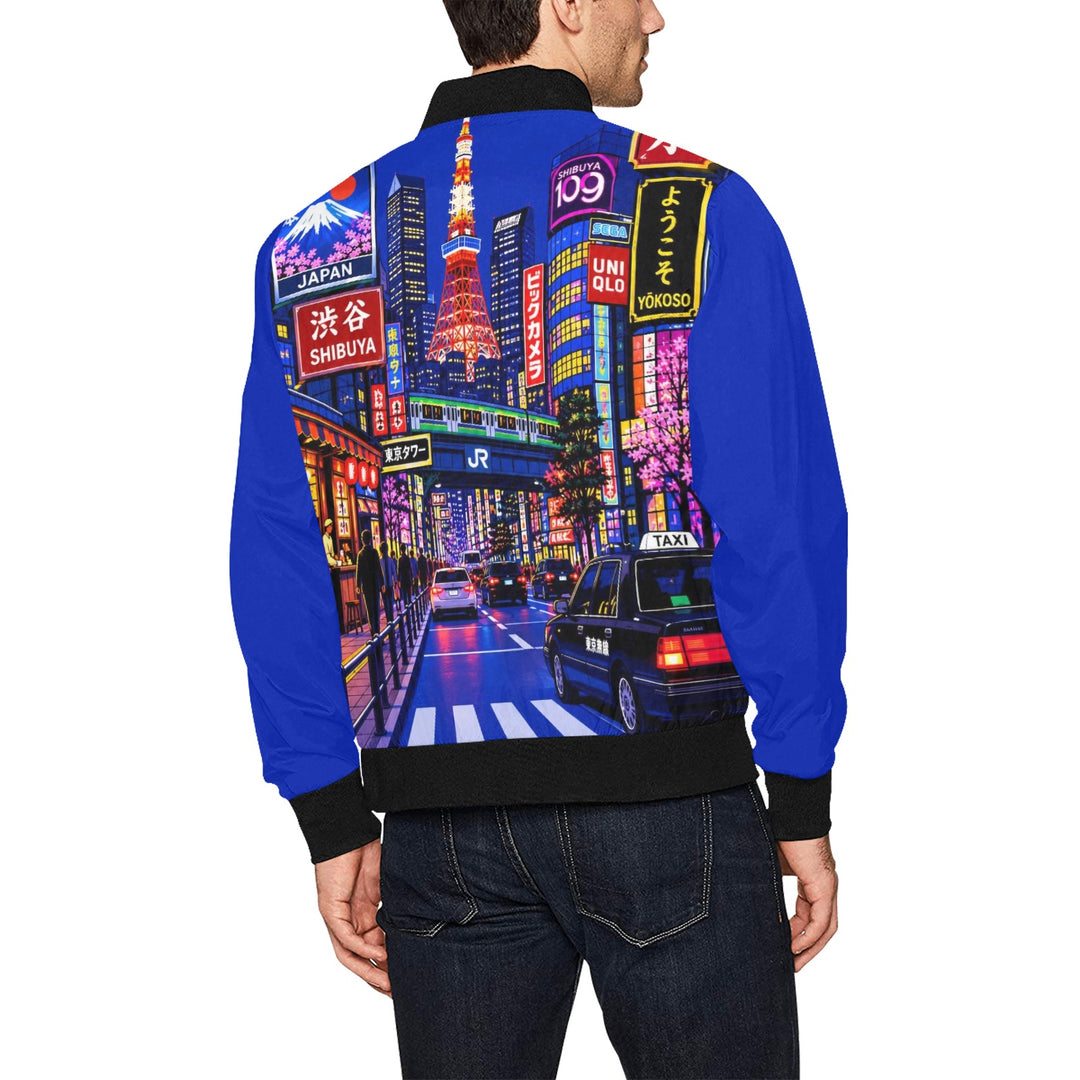 Men's All Over Print Bomber Jacket (Model H31)