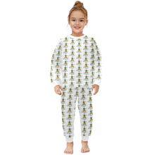 Load image into Gallery viewer, Little Girls&#39; Crew Neck Long Pajama Set
