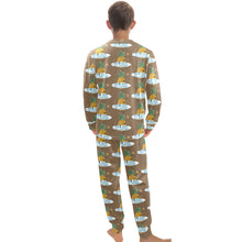Load image into Gallery viewer, Big Boys&#39; Crew Neck Long Pajama Set
