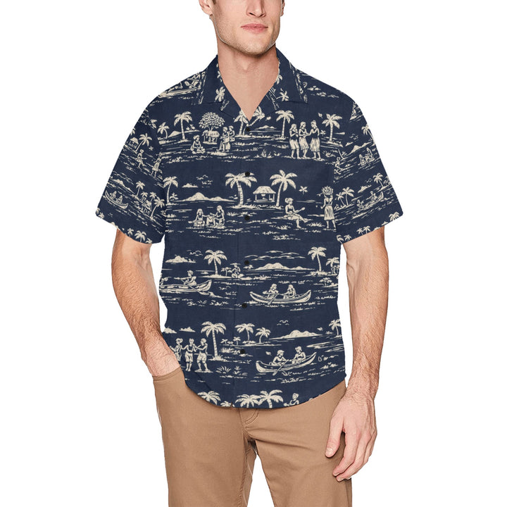 Hawaiian Shirt with Chest Pocket (T58)
