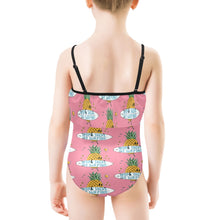 Load image into Gallery viewer, Kids&#39; Spaghetti Strap Ruffle Swimsuit
