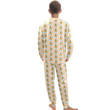 Load image into Gallery viewer, Big Boys&#39; Crew Neck Long Pajama Set
