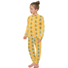 Load image into Gallery viewer, Big Girls&#39; Crew Neck Long Pajama Set
