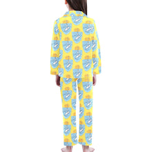 Load image into Gallery viewer, Big Girls&#39; V-Neck Long Pajama Set
