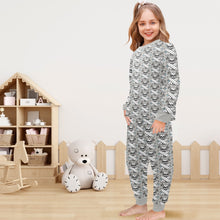 Load image into Gallery viewer, Little Girls&#39; Crew Neck Long Pajama Set
