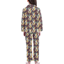 Load image into Gallery viewer, Big Girls&#39; V-Neck Long Pajama Set
