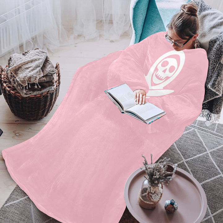 Blanket Robe with Sleeves for Adults