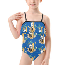 Load image into Gallery viewer, Kids&#39; Spaghetti Strap Ruffle Swimsuit
