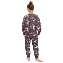 Load image into Gallery viewer, Little Girls&#39; Crew Neck Long Pajama Set
