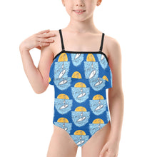 Load image into Gallery viewer, Kids&#39; Spaghetti Strap Ruffle Swimsuit
