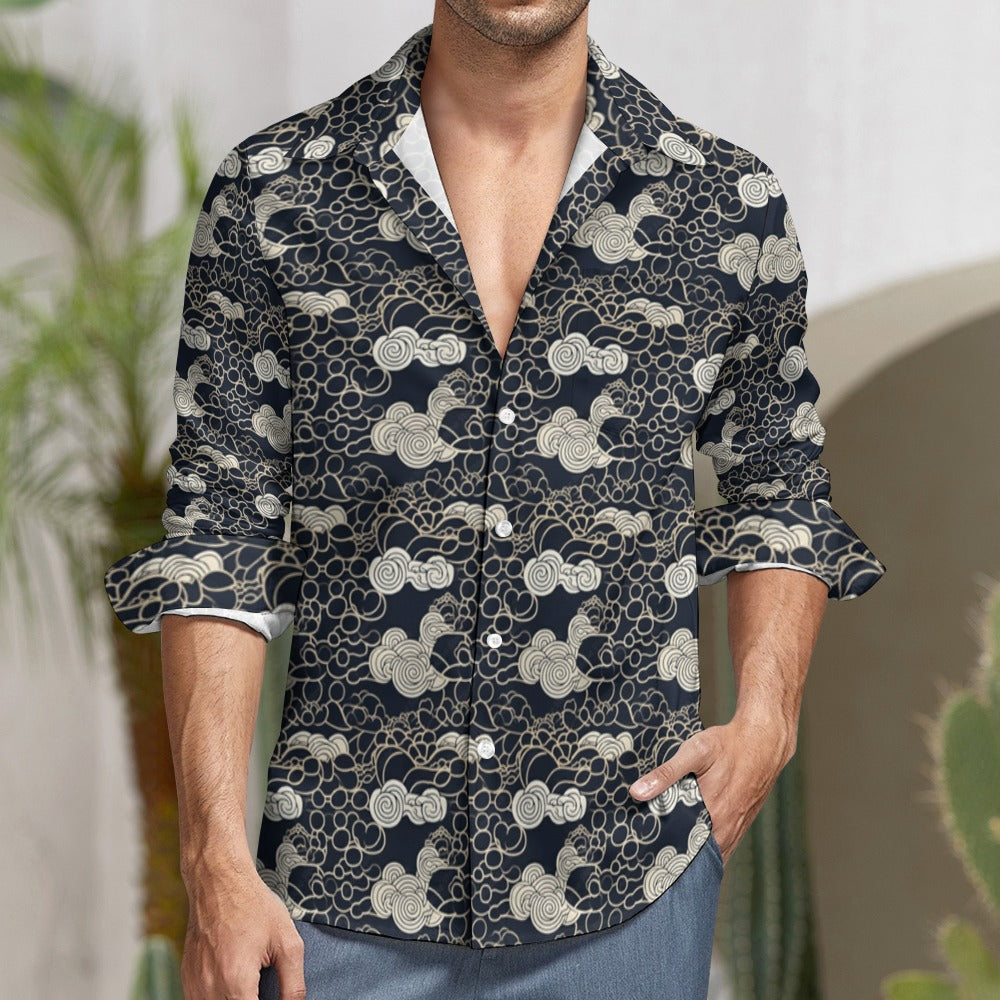 Casual One Pocket Long Sleeve Shirt