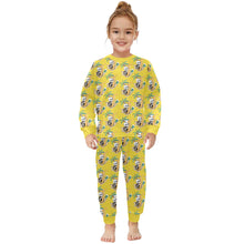 Load image into Gallery viewer, Little Girls&#39; Crew Neck Long Pajama Set
