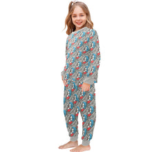 Load image into Gallery viewer, Little Girls&#39; Crew Neck Long Pajama Set
