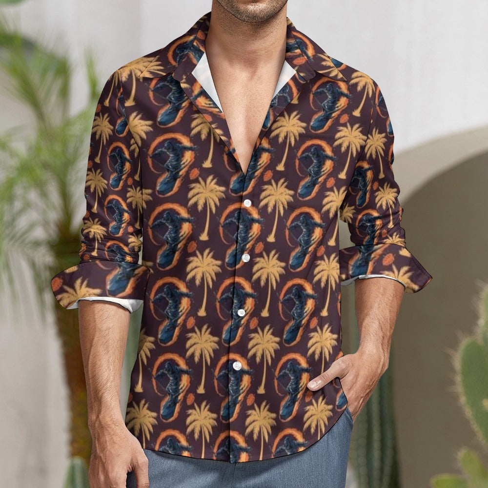 Casual One Pocket Long Sleeve Shirt