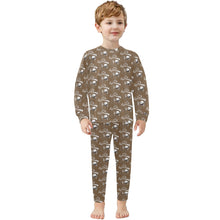 Load image into Gallery viewer, Little Boys&#39; Crew Neck Long Pajama Set
