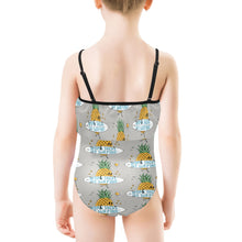 Load image into Gallery viewer, Kids&#39; Spaghetti Strap Ruffle Swimsuit
